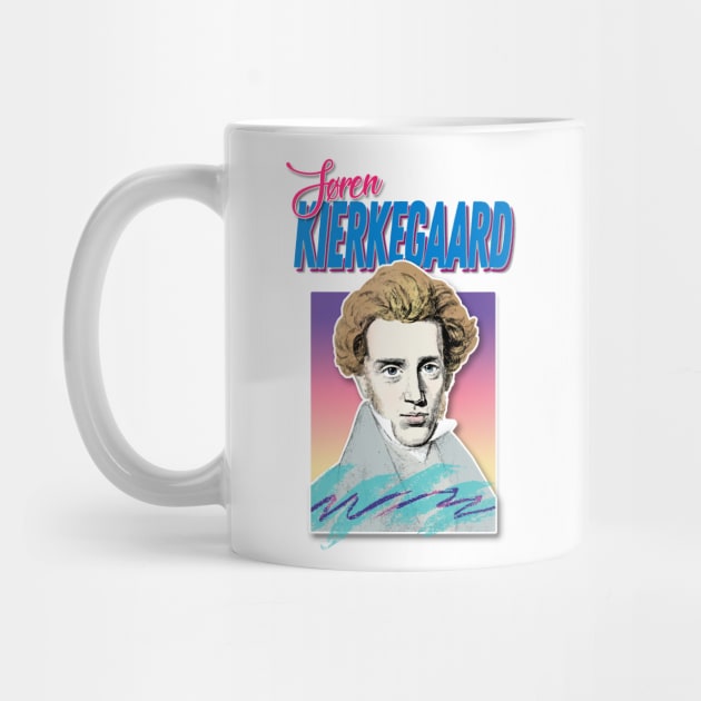 Søren Kierkegaard -  80s Styled Retro Nostalgia Graphic Design by DankFutura